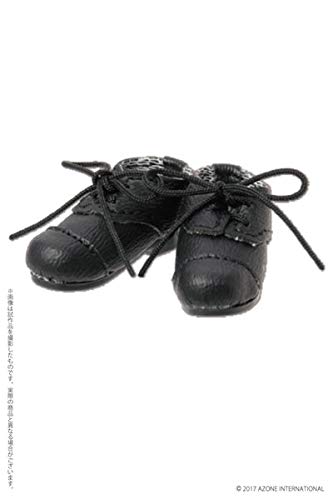 Pureneemo Leather Shoes Black (For Dolls)