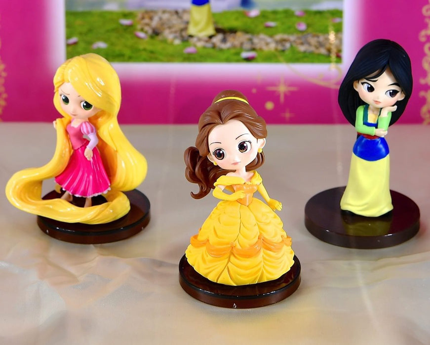 Banpresto Q Posket Disney Characters Petit Vol.3 Set [Belle Rapunzel Mulan] - Japan