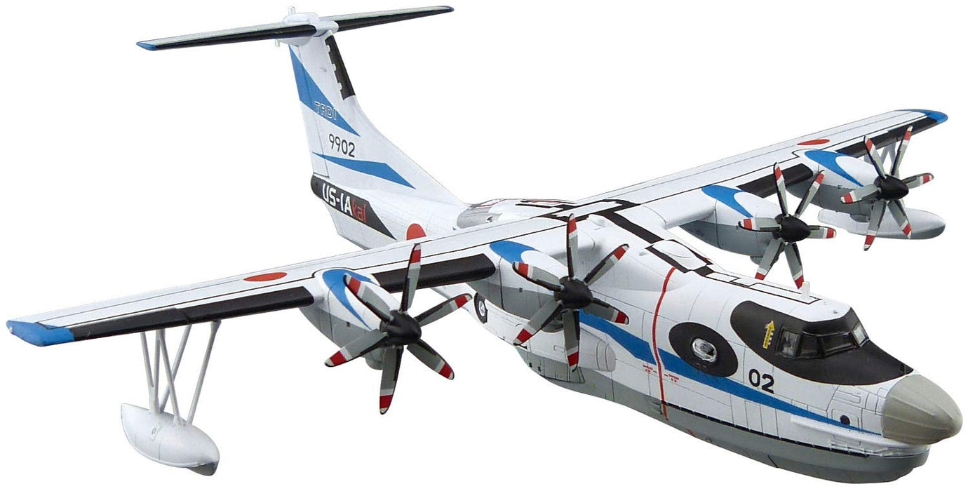 AOSHIMA Aircraft Series 1/144 Jmsdf Rescue Amphibian Plane Us-2 Prototype Plastic Model