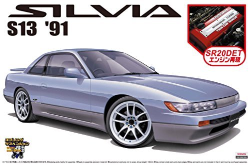 AOSHIMA 46838 Nissan Silvia S13 1991 avec kit d'échelle 1/24 avec moteur Sr20Det