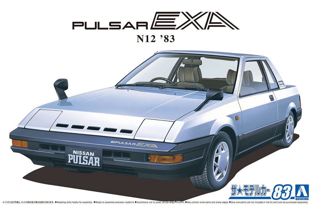 AOSHIMA le modèle de voiture 1/24 Nissan Hn12 Pulsar Exa '83 modèle en plastique