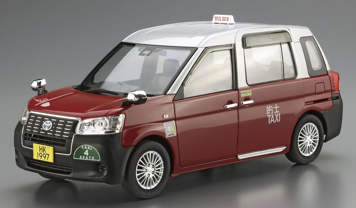 AOSHIMA le modèle de voiture 1/24 Toyota Ntp10R Comfort Hybrid Taxi '18 Hong Kong Taxi modèle en plastique