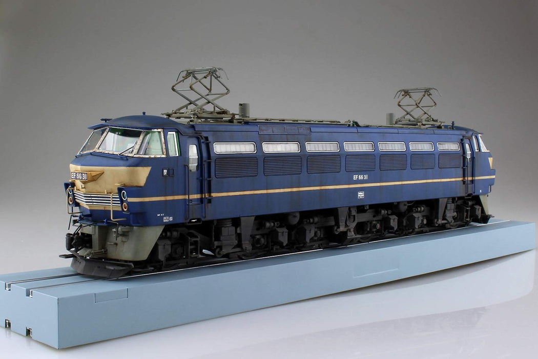 Qingdao Bunka Kyozai 1/45 Train Museum Oj Series No.4 Locomotive électrique Ef66 Modèle en plastique de type tardif