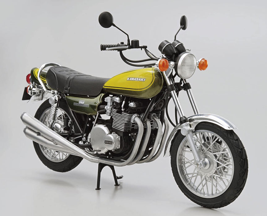 AOSHIMA - The Bike 1/12 Kawasaki Z1 900 Super4 '73 W/ Custom Parts Plastic Model