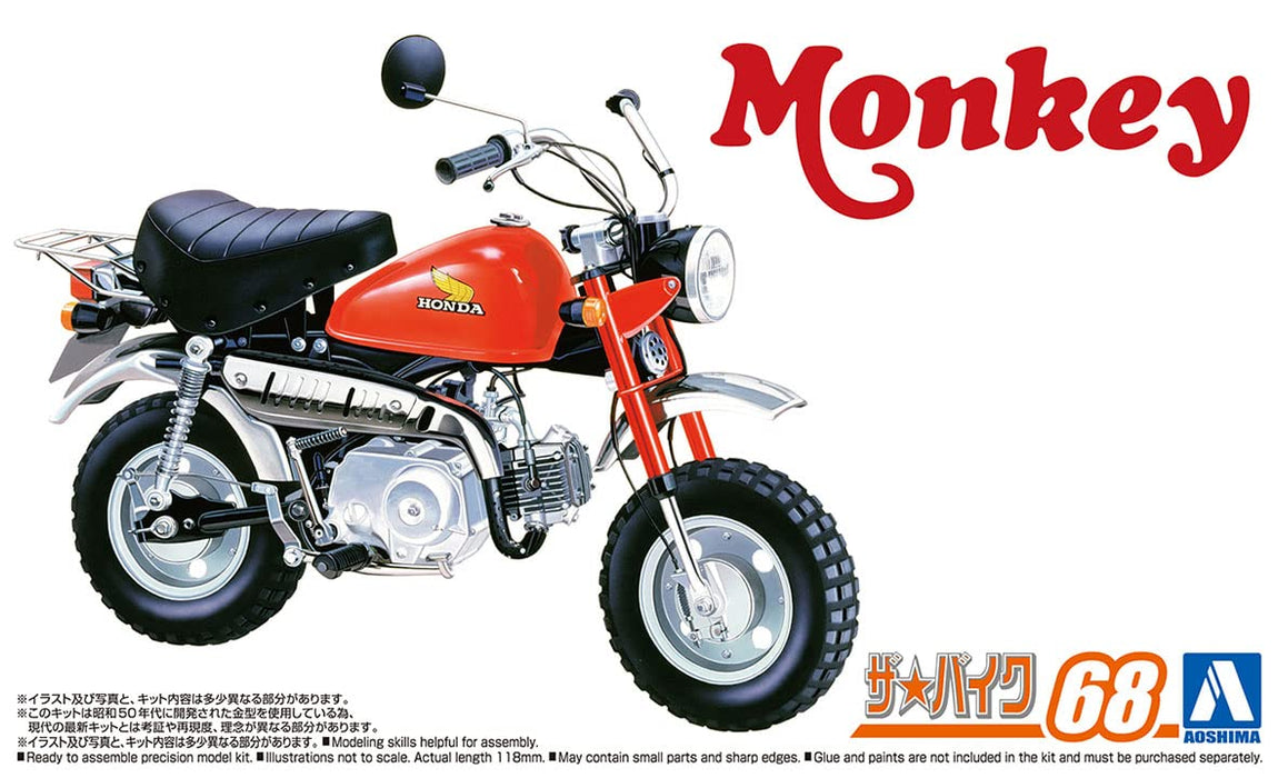 AOSHIMA The Bike 1/12 Honda Z50J-1 Monkey '78 Modèle en plastique