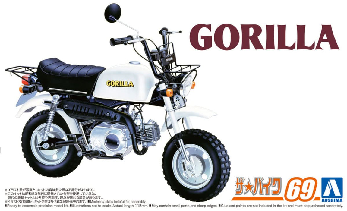 Qingdao Bunka Kyozaisha 1/12 The Bike Series No.69 Honda Z50J Gorilla 1978 Plastikmodell