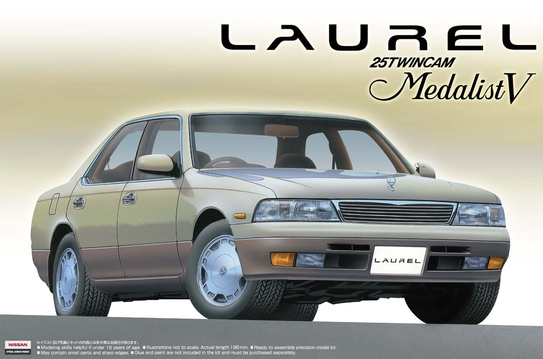 AOSHIMA - 44131 Nissan Laurel C34 Medalist V 1/24 Scale Kit