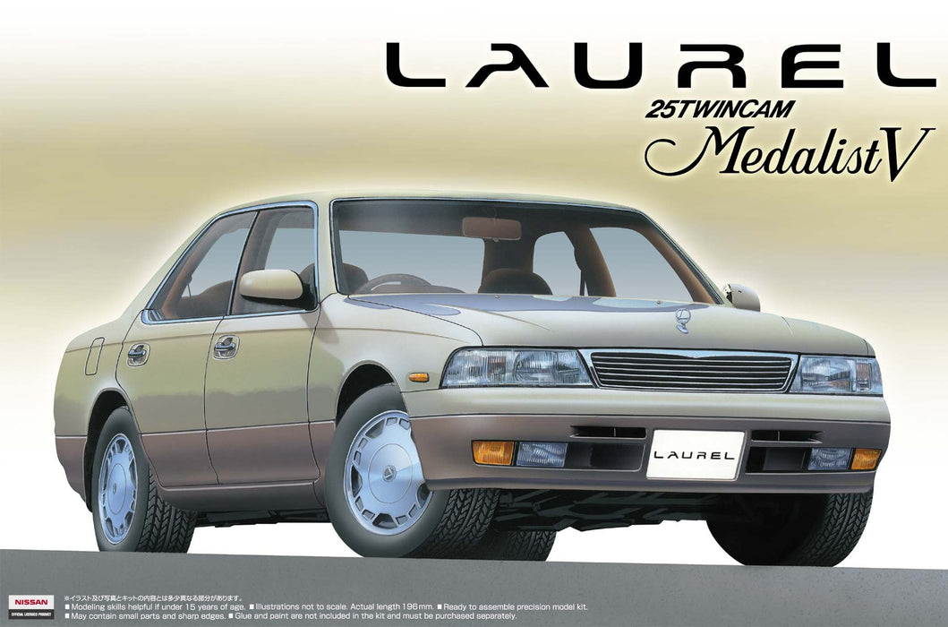 AOSHIMA 44131 Nissan Laurel C34 Medalist V Bausatz im Maßstab 1:24