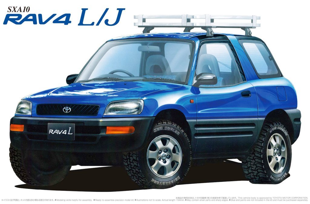 AOSHIMA - 06566 Toyota Rav4 L/J Sxa10 1/24 Scale Kit