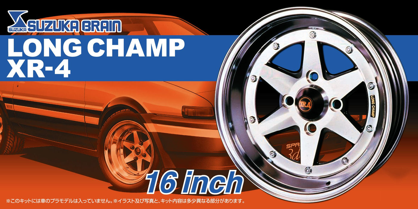 AOSHIMA Tuned Parts 1/24 Long Champ Xr-4 16Inch Tire & Wheel Set