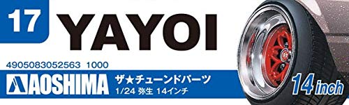 AOSHIMA Tuned Parts 1/24 Yayoi 14 Zoll Reifen &amp; Radsatz