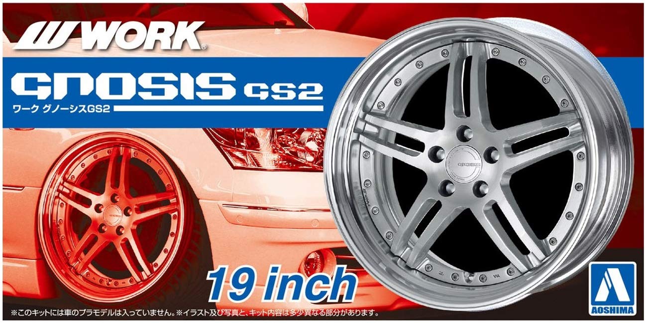 AOSHIMA Tuned Parts 1/24 Rs Work Gnosis Gs2 19Inch Tire & Wheel Set