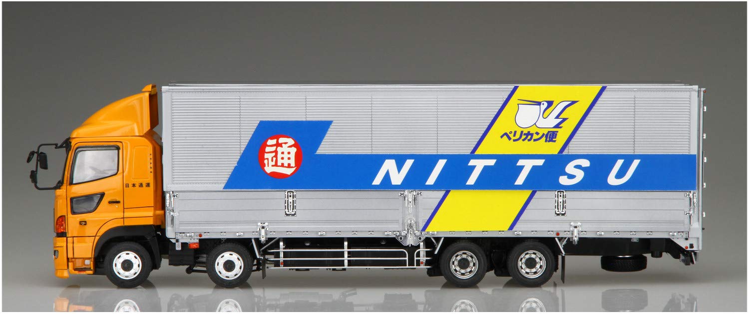 Qingdao Bunka Kyozaisha 1/32 Heavy Freight Series No.10 Hino Profia Fw Nippon Express Pelican Flight Plastic Model