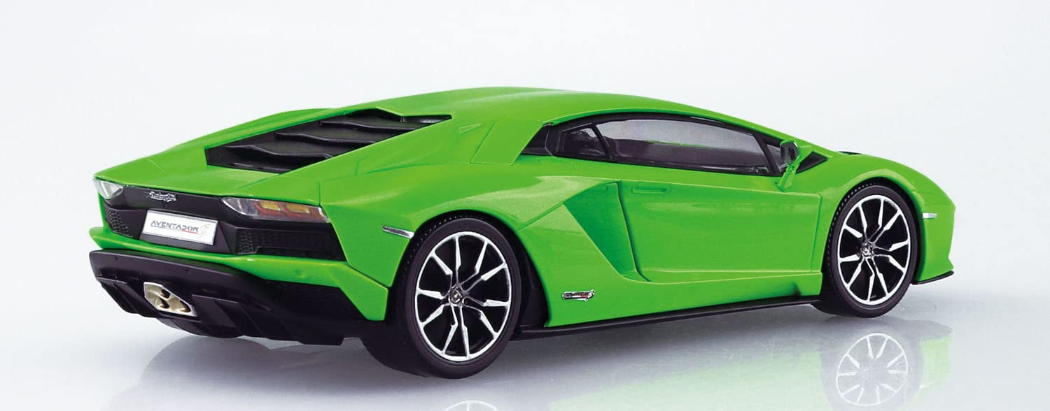 AOSHIMA The Snap Kit No.12-D 1/32 Lamborghini Aventador S Pearl Green Plastic Model