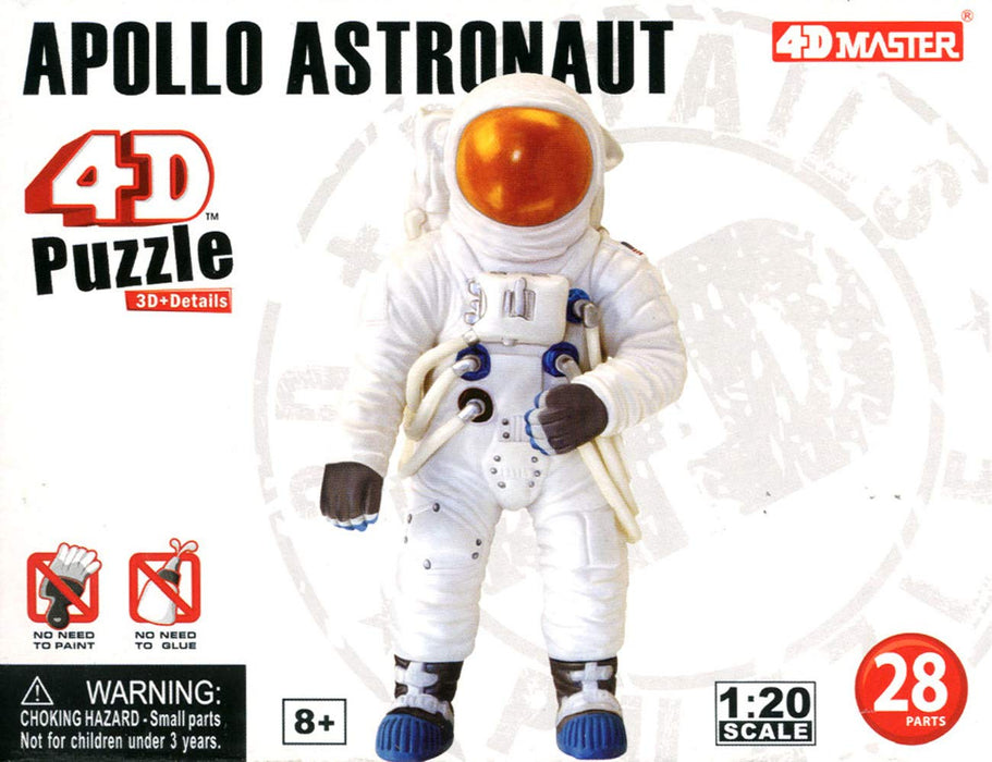 AOSHIMA - 4D Puzzle 1/20 Apollo Astronaut Plastic Model