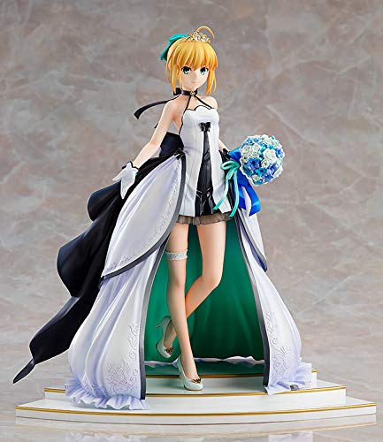 Fate/Stay Night ~ Projet de célébration du 15e ~ Saber ~ Robe de célébration du 15e Ver. ~ Figurine finie peinte en PVC ABS à l'échelle 1/7