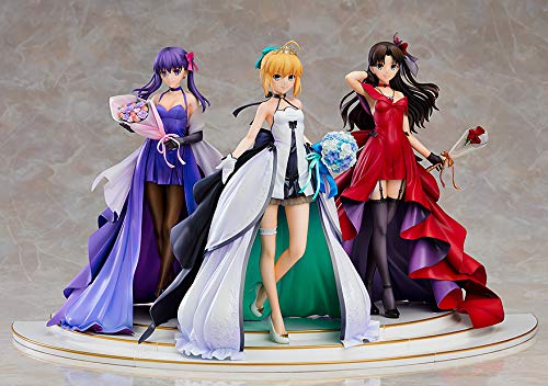 Fate/Stay Night ~15. Feier-Projekt~ Saber Rin Tohsaka Sakura Matou ~15. Feier-Kleid Ver.~ Premium-Box 1/7 Maßstab Abs&amp;Amp;Pvc lackiert