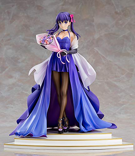 Fate/Stay Night ~ Projet de célébration du 15e ~ Sakura Matou ~ Robe de célébration du 15e Ver. ~ Figurine finie peinte en PVC ABS à l'échelle 1/7