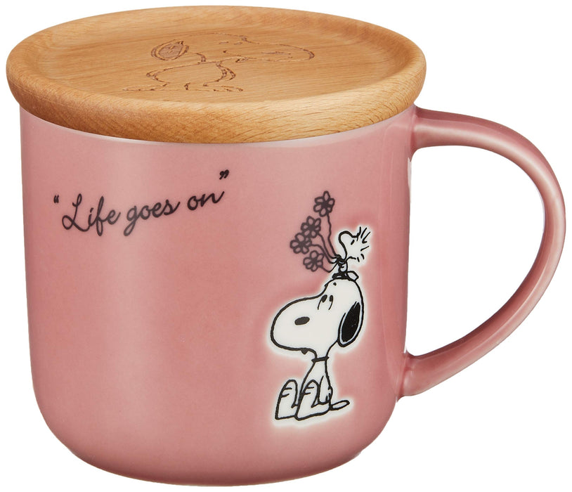 YAMAKA Peanuts Snoopy Mug With Coaster Red