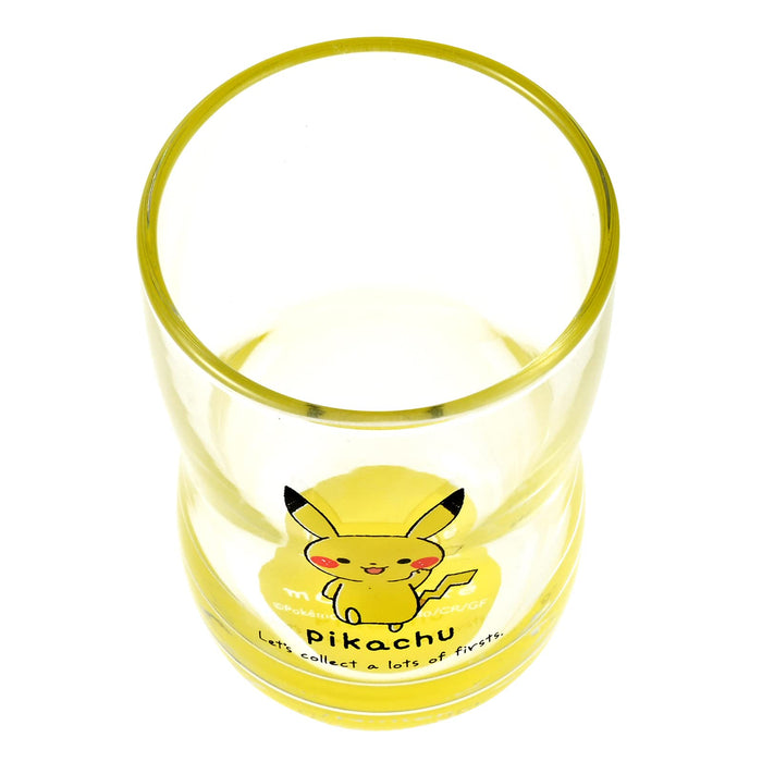 &amp;quot;Pokémon&amp;quot; Monpoke Pikachu Verre Gobelet en verre Hauteur de la tasse env. 9Cm Verre Nakayoshi Jaune Jaune Fabriqué Au Japon 050150