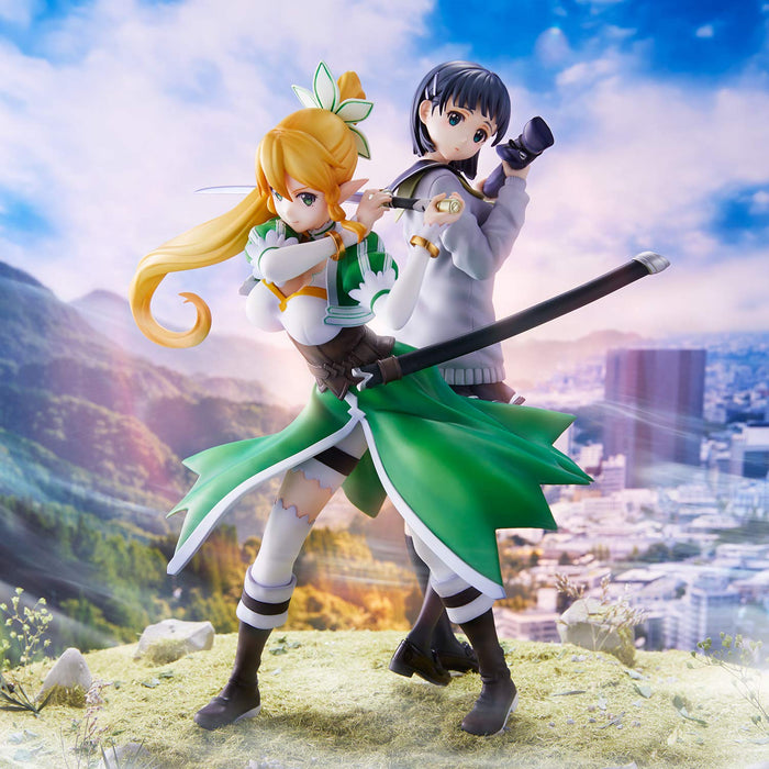 Sword Art Online Leafa Suguha Kirigaya 2 Körperset, nicht maßstabsgetreue PVC-ABS-Fertigfigur, lackiert