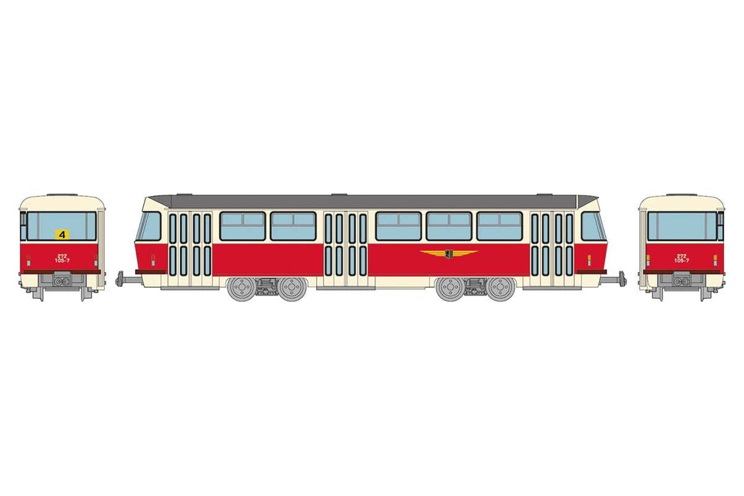 Tomytec Japan Railway Collection Iron Collection Dresden Tram Tatra T4+B4 Type 2 Car Set E Diorama Supplies