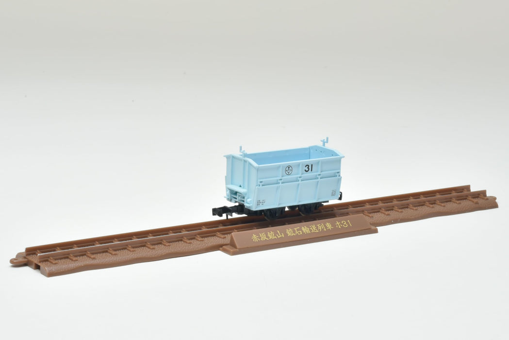 Tomytec Collection de chemins de fer à 3 voitures – Train de transport de la mine d'Akasaka à voie étroite 80 fournitures de diorama