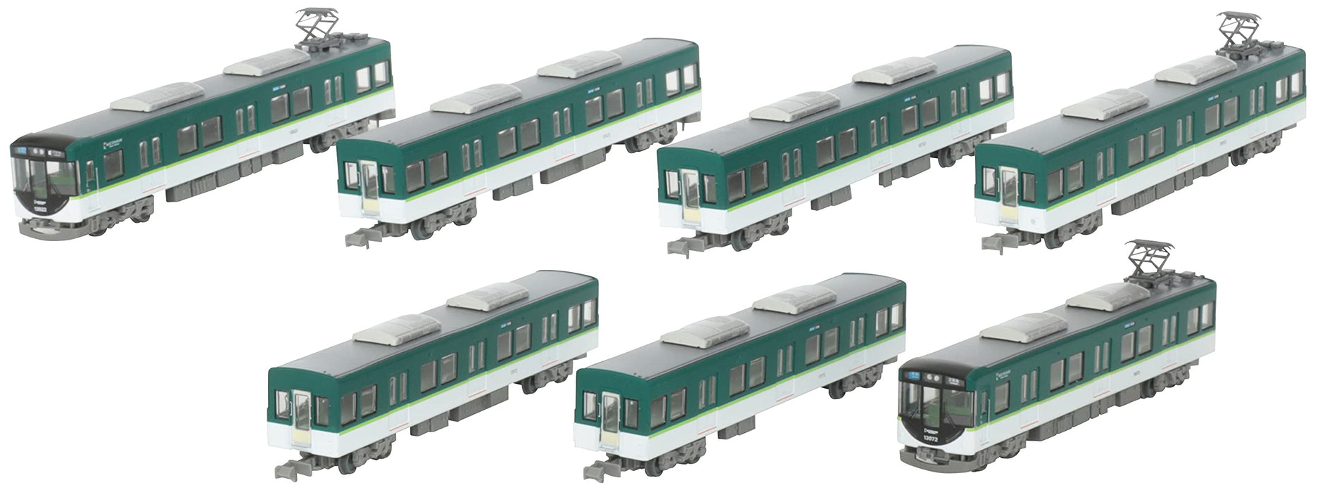 Tomytec Japan Railway Collection Keihan Electric Railway Series 13000 7 Car Set Diorama Supplies (1St Order Limited Production) 318309