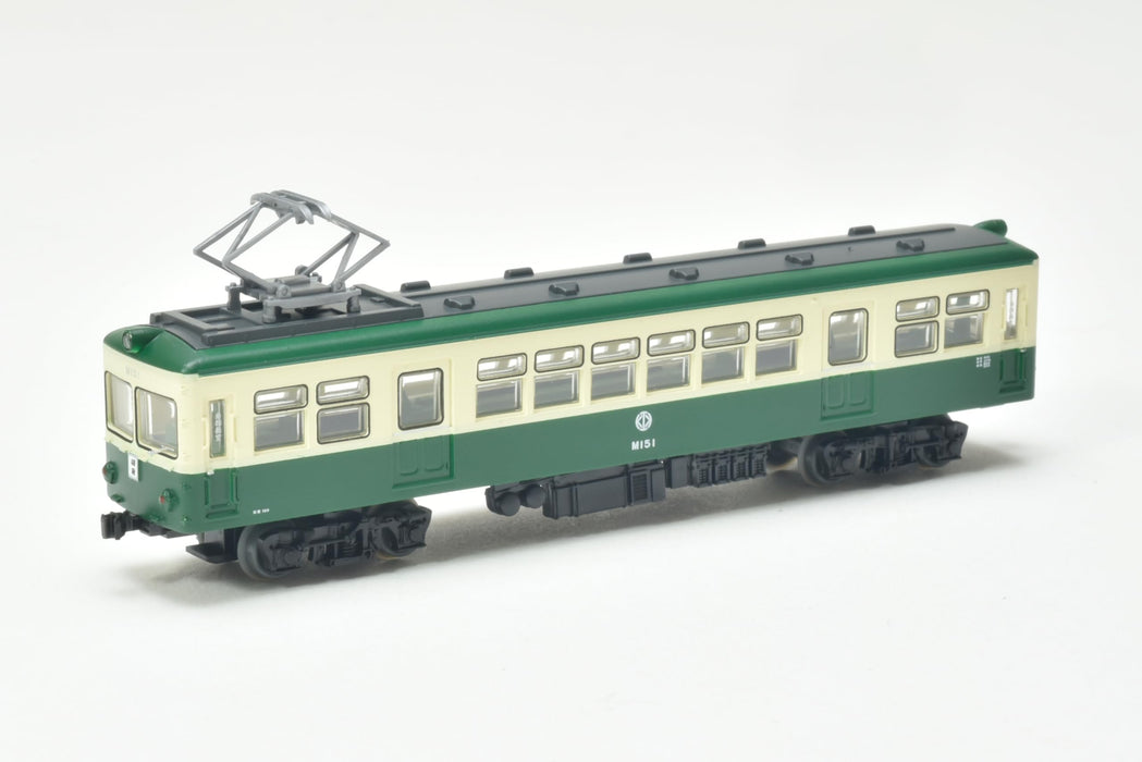 Tomytec Railway Collection Kurihara Electric 2-Car Set Cream Green Diorama Supplies