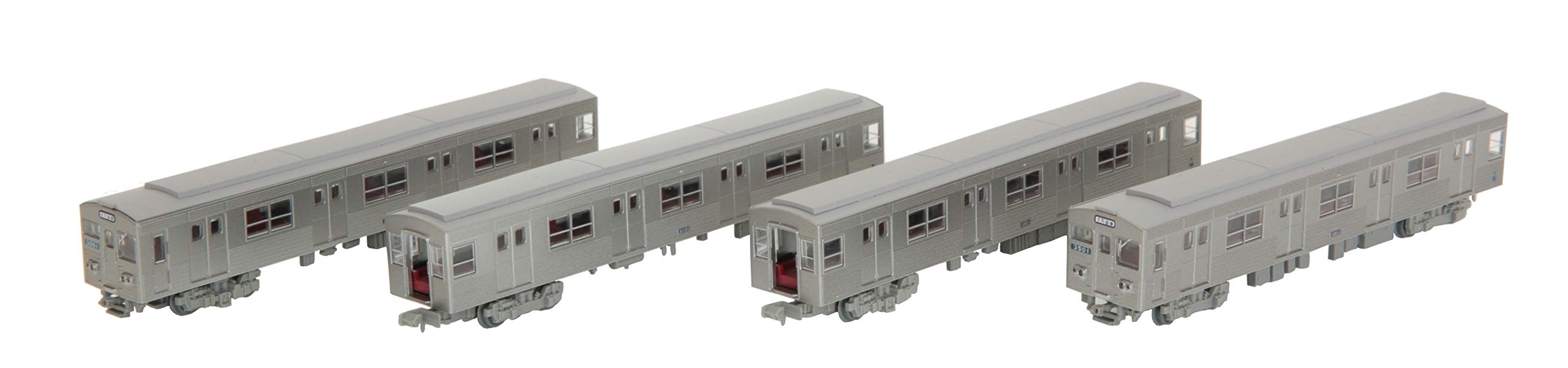 Tomytec 4-Wagen-Set Diorama-Zubehör – Osaka City Subway Midosuji Line Edelstahl Serie 30