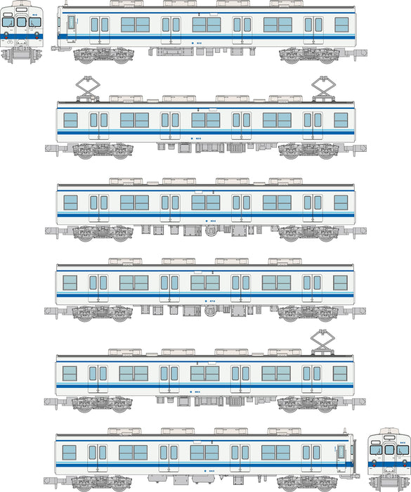 Tomytec Japan Railway Collection Tobu 8000 8112 Gute Abteilung Anzeige Zug 6 Wagen Set Diorama Zubehör 324683