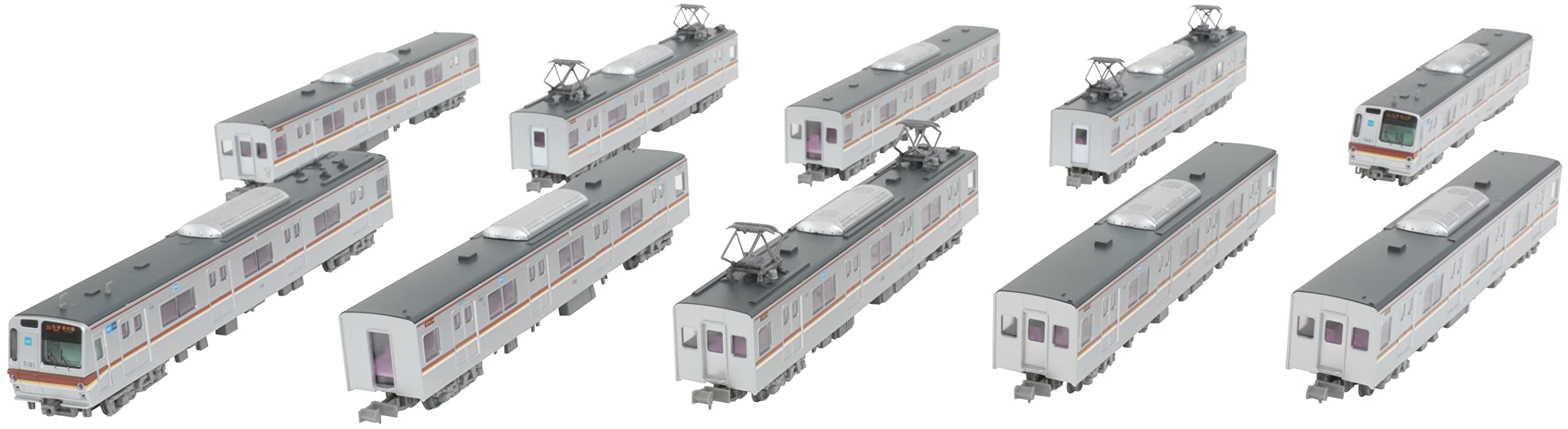Tomytec Railway Collection Tokyo Metro 7000 Yurakucho & Fukutoshin Line 10-Car Set Japan Diorama 319887