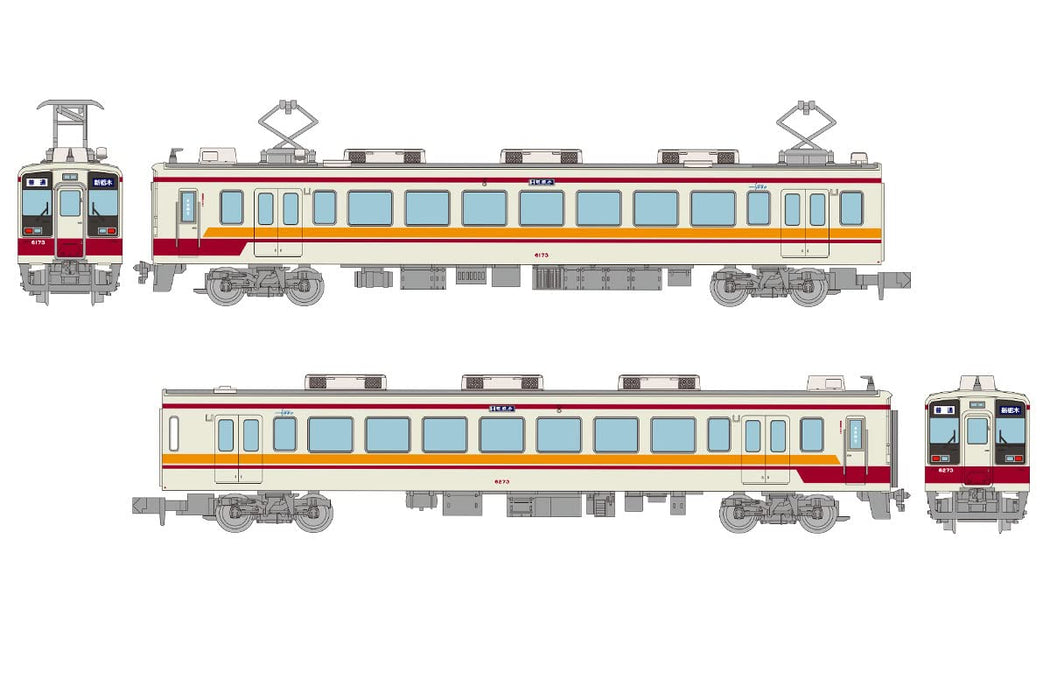 TOMYTEC Goodbye Tobu Railway Series 6050 From Aizu Tajima To Shin-Tochigi 4 Cars Set N Scale