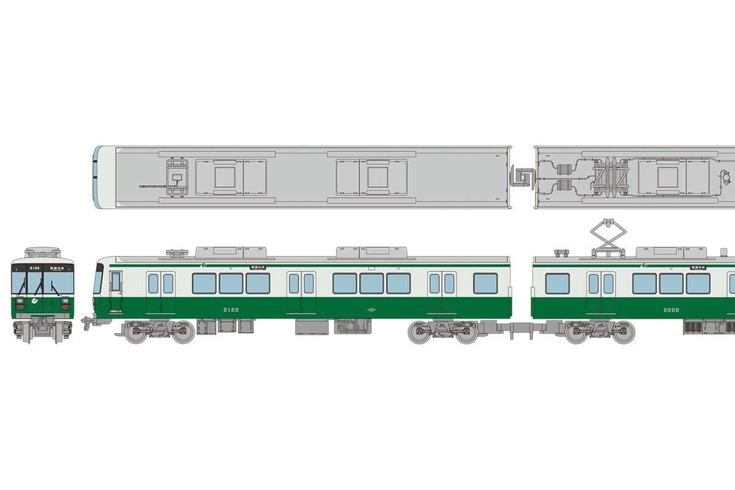 Tomytec Railway Collection Tetsukore 6-Car Set Diorama Supplies Kobe Subway Seishin/Yamanote 2000 Merci 2122 Japon