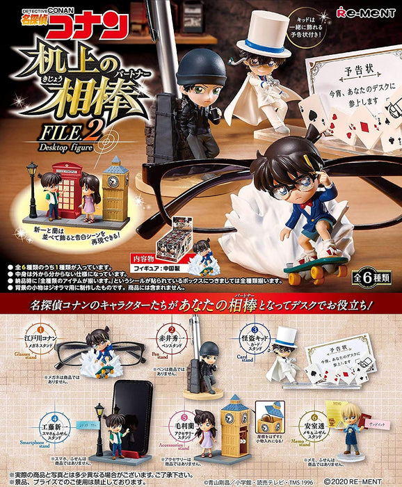 RE-MENT Detective Conan Desktop-Figur File #2 6-teilige Box