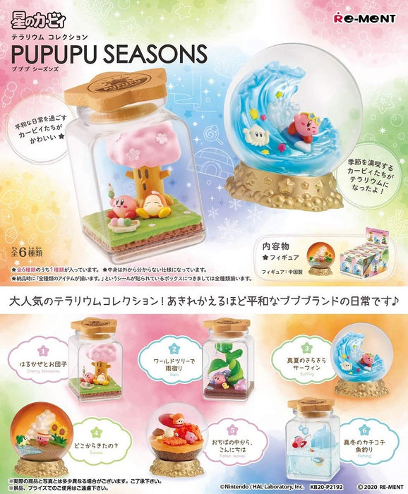 RE-MENT – Kirby Terrarium Collection Pupupu Seasons – 6-teilige Box