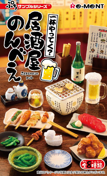 RE-MENT Petit Sample Pub Japonais Izakaya Nonbee Boîte de 8 Pièces