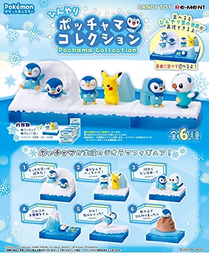 RE-MENT Pokemon Piplup Collection 6-teilige Box