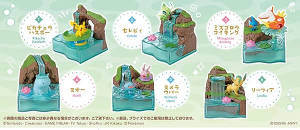 RE-MENT Pokemon World 2 Sacred Fountain 6Pcs Complete Box