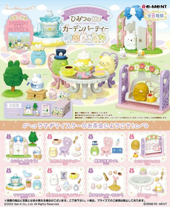 RE-MENT Sumikko Gurashi Secret Garden Party 8-teilige Box