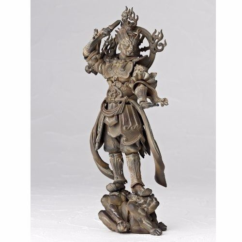 Revoltech Takeya Buddhist Statue Collection No.004ex Zochouten Wood Tone Figure