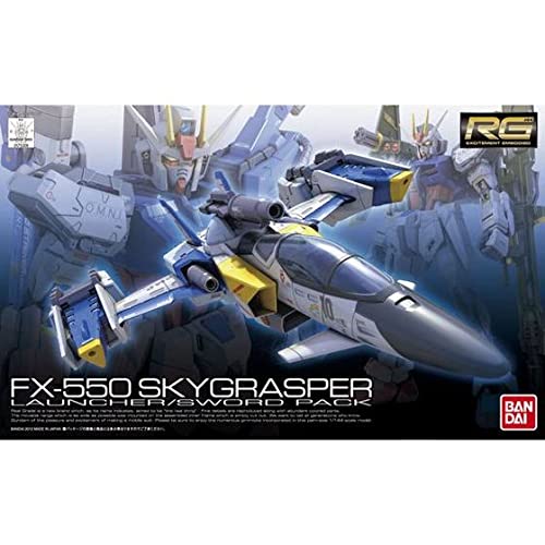 BANDAI Rg-06 Gundam FX-550 Skygrasper Launcher/Épée Pack 1/144 Kit Échelle