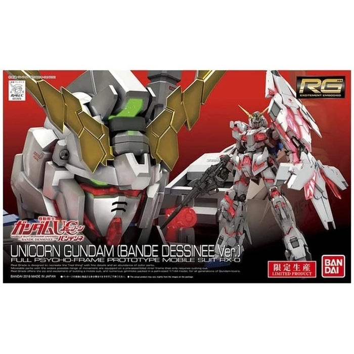 BANDAI Rg Unicorn Gundam Bande Dessinee Ver. 1/144 Scale Kit 274735