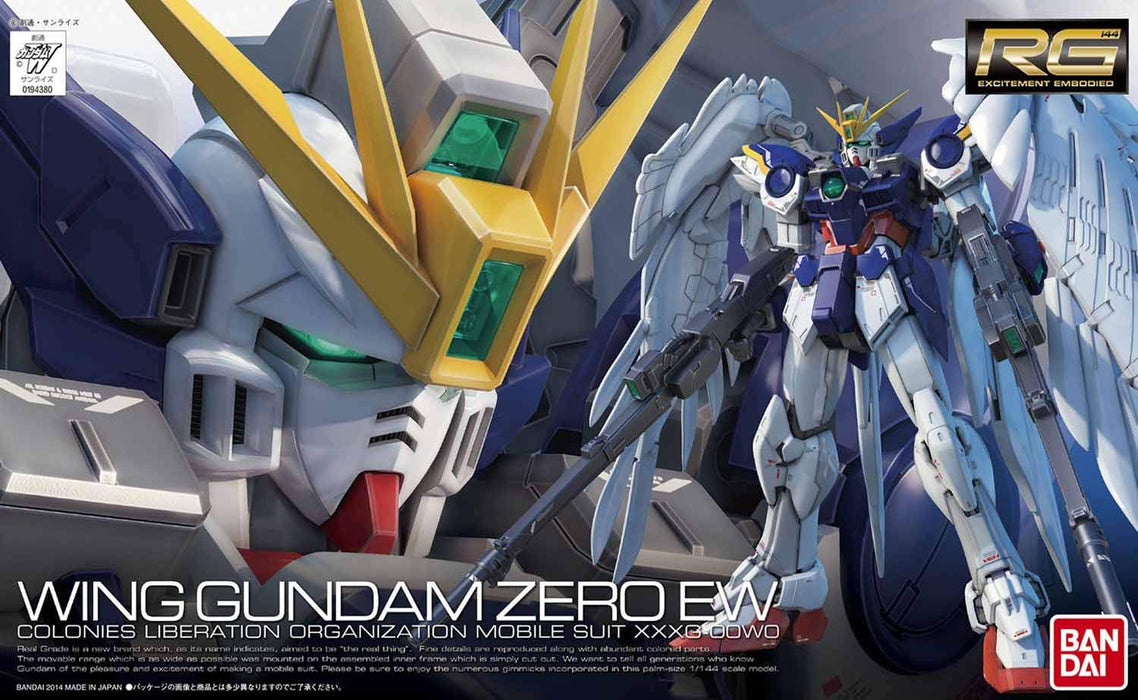 BANDAI Rg-17 Gundam Wing Gundam Zero Ew 1/144 Scale Kit