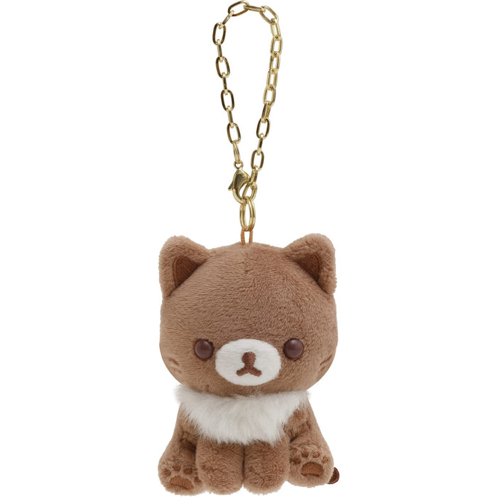 San-X Rilakkuma Korilakkuma Hanging Stuffed Cocoa Cat MF20901