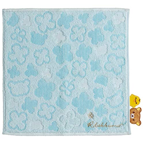 San-X Rilakkuma Blue Mini Towel - Soft Luxurious and Compact