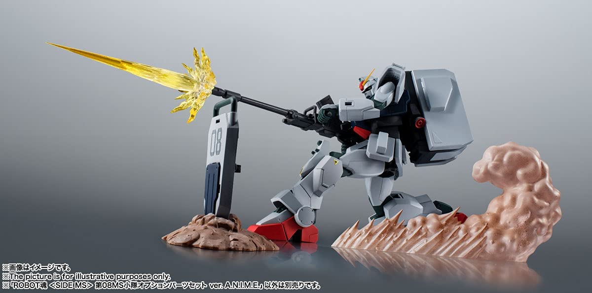 BANDAI Robot Spirits Side Ms Gundam Le 08th Ms Team Option Set de pièces Ver. ANIME