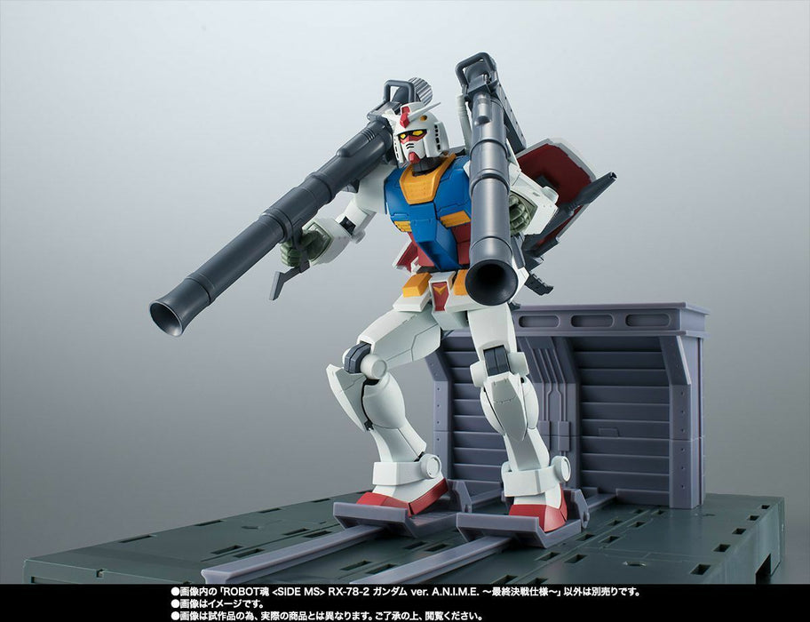 Robot Spirits Side Ms Rx-78-2 Gundam Ver. Spécifications de la bataille finale de l'anime