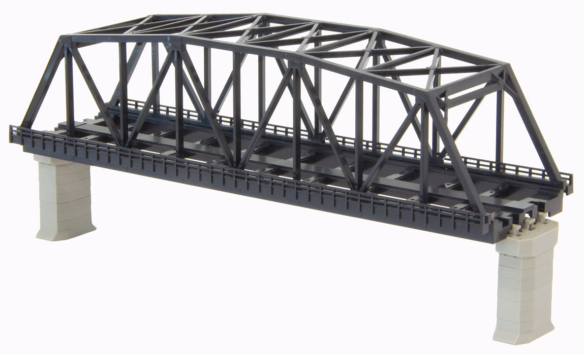 Rokuhan Spur Z Double Track Truss Iron Bridge Schwarz 1 Stück R094 Modelleisenbahnbedarf