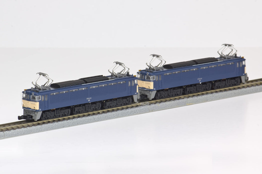 Rokuhan Z Gauge Ef63 Tertiary Type Japan Blue Double Set T038-3 Model Train Loco